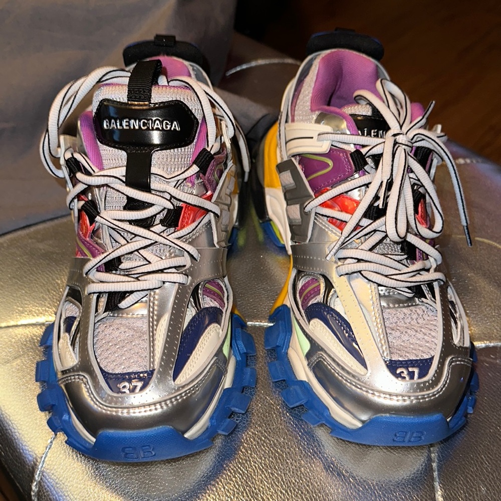 Balenciaga Track Color block Sneakers size 7. WORE ONCE EXCELLENT CONDITION